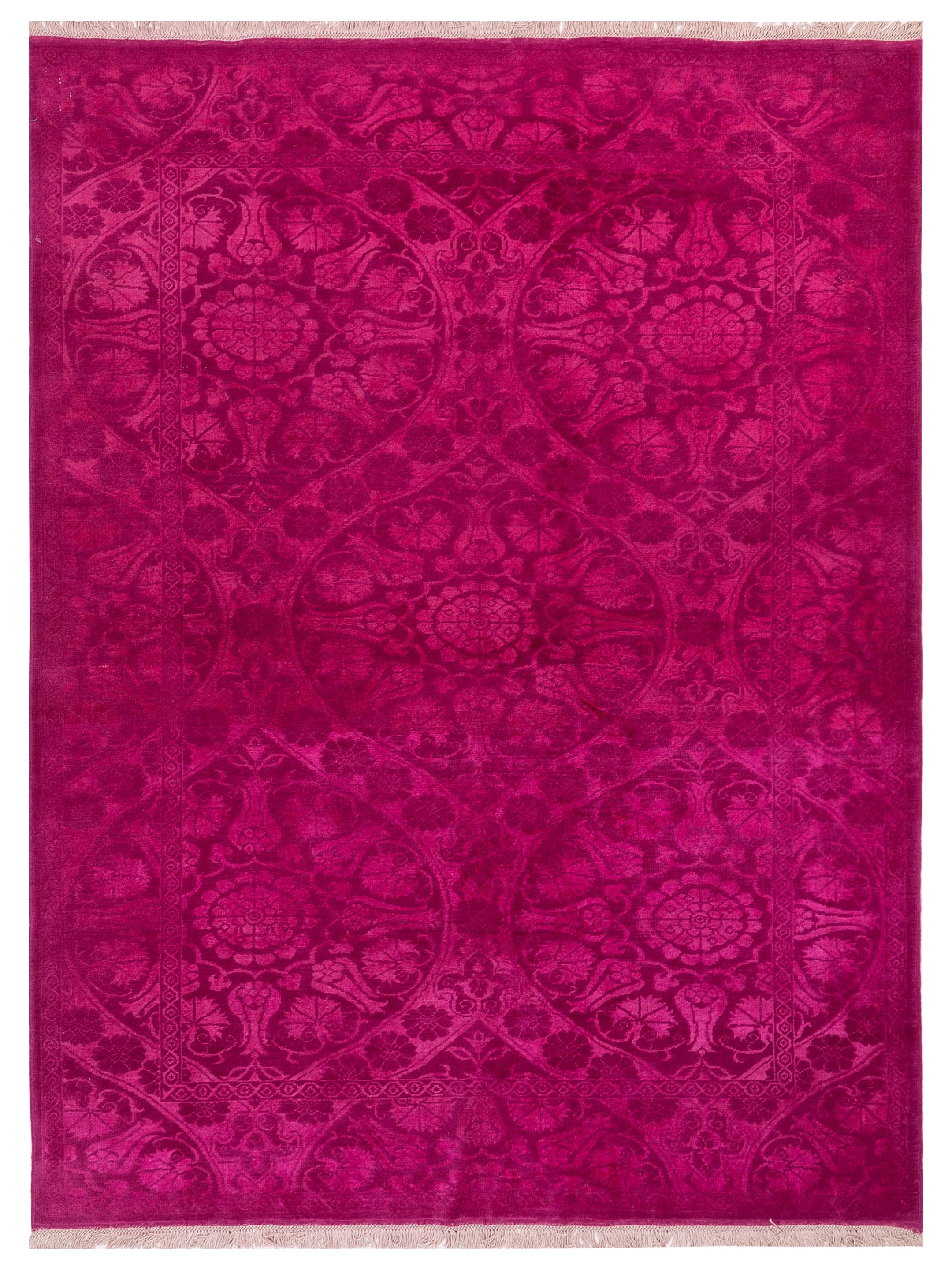 Transitional Pink Pink 6x8 Area Rug	